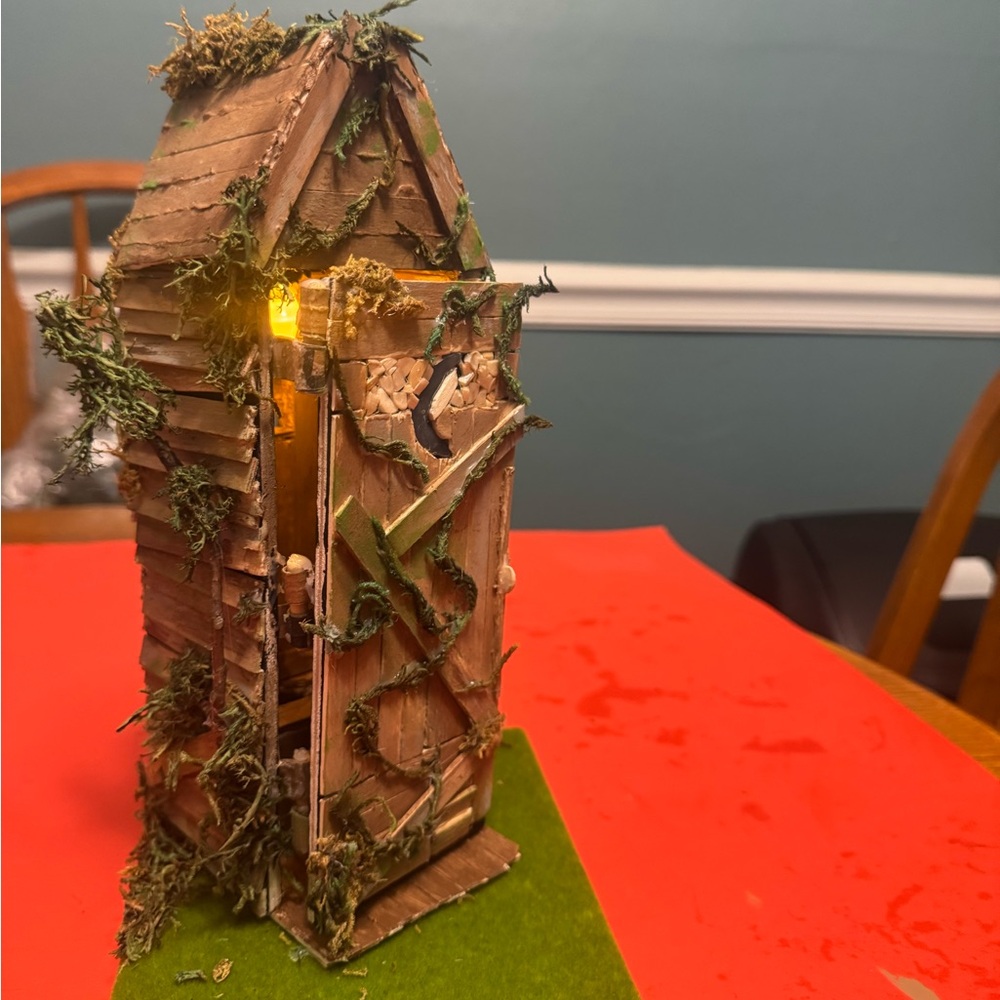 💩🤎Rustic Outhouse Lantern 💩🤎